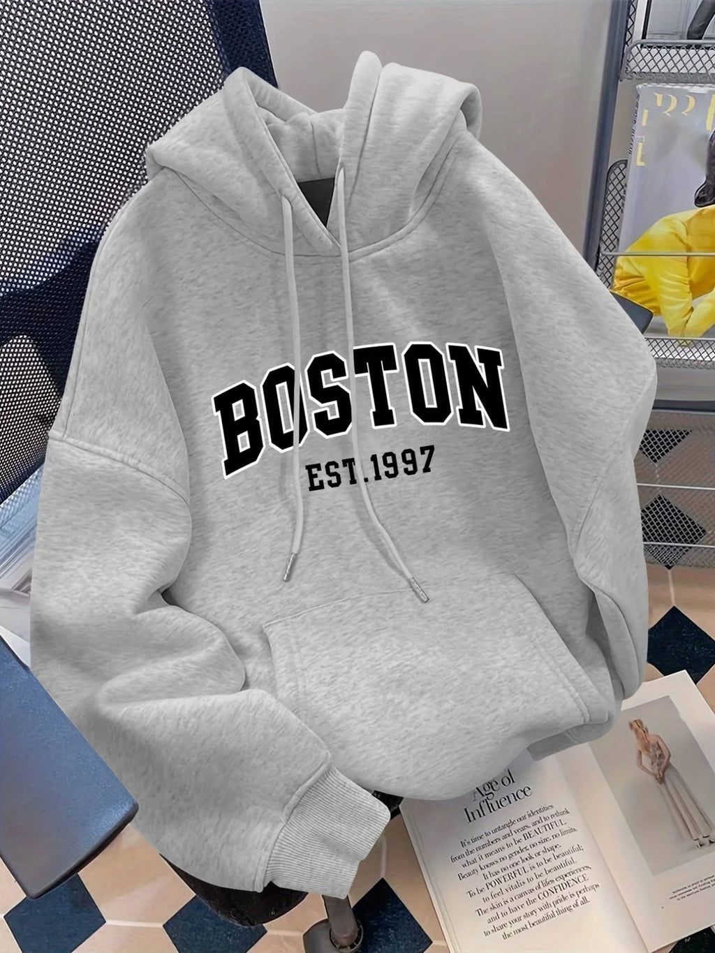 Men Hoodie Sweatshirt "Boston EST 1997"