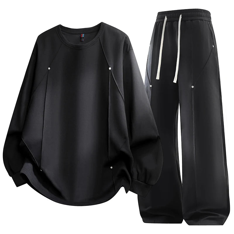 Men Mathing Set "Athletic Sports Sweatsuit Long Sleeve Pullover"