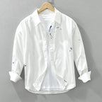 Men Shirt "Elegant Ink Splash"