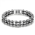 Men Jewelry & Accessory "Stainless Steel Biker Mens Bracelet Link Chain Motorcycle"