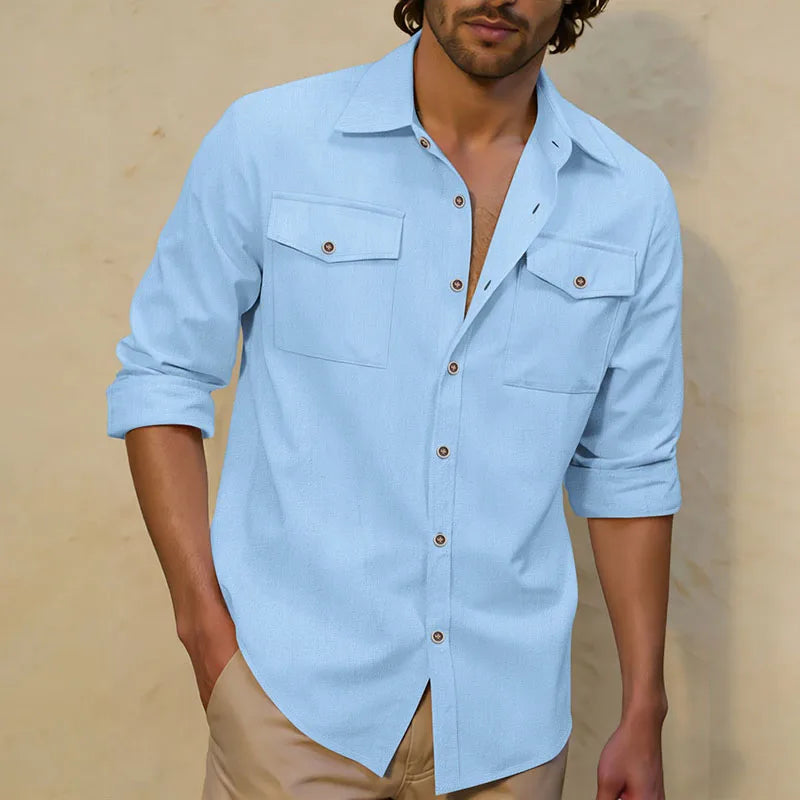 Men Shirt "Casual Shirt Double Chest Pocket"