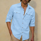 Men Shirt "Casual Shirt Double Chest Pocket"
