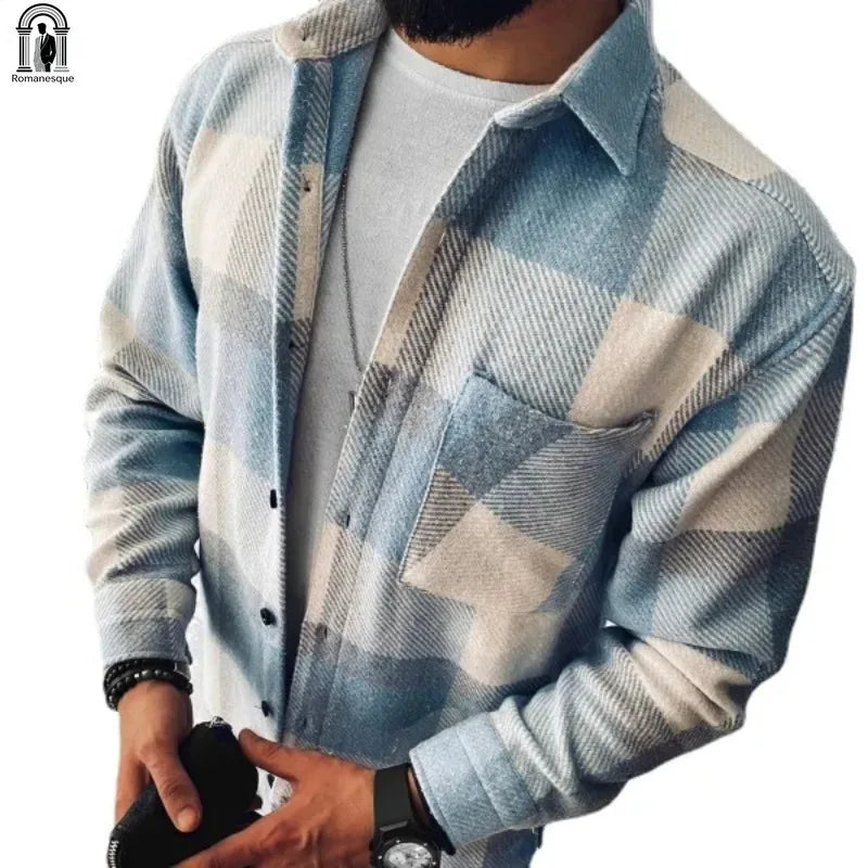 Men Shirt "Flannel Shirt Jacket "