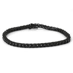 Unisex Jewelry & Accessories "Black CZ Tennis Chain Bracelet Hip Hop Black Ice Plated Tennis Bracelet Men and Women"