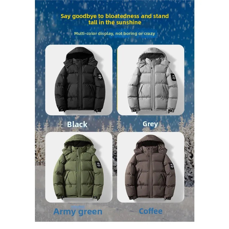 Men Down Coat"Windproof Breathable Warm Cotton Clothing"