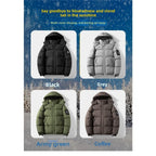 Men Down Coat"Windproof Breathable Warm Cotton Clothing"