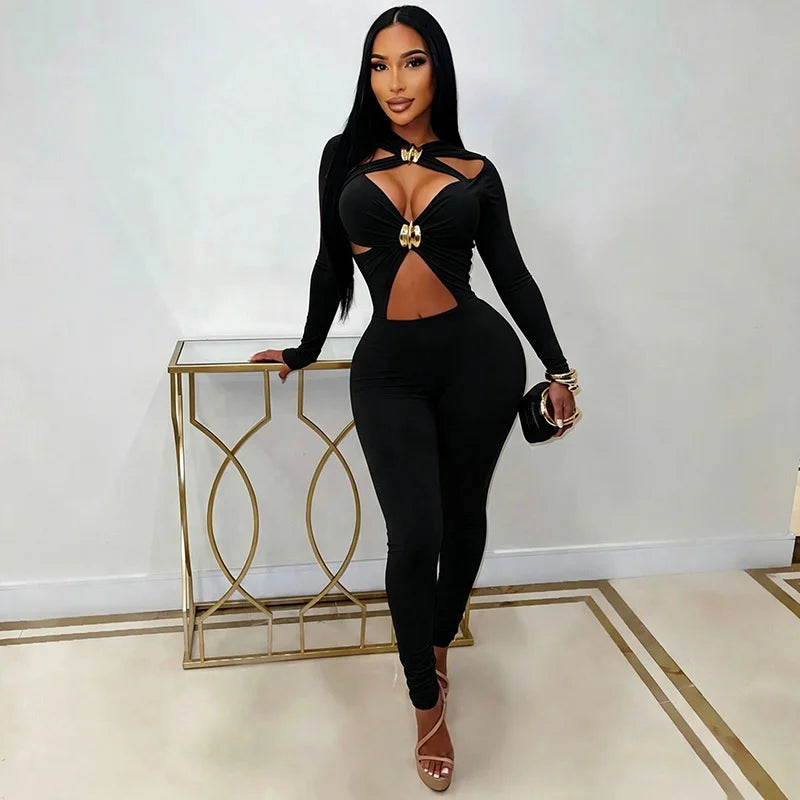 Women Jumpsuit "Sexy Hollow Out Bandage Jumpsuits"
