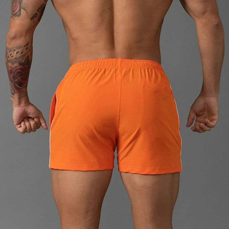 Men's Summer Swimming Solid Color Swimsuit