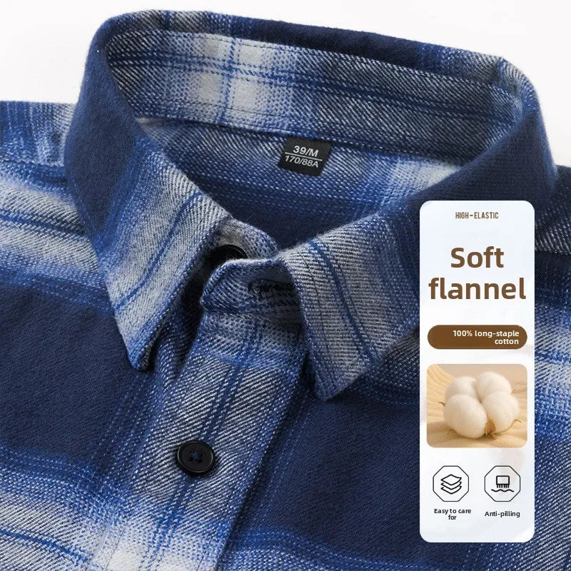 Men Shirt "Cotton Flannel Polished Plaid"