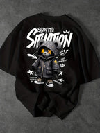 Men T-Shirt"Enjoy The Situation Teddy Bear"