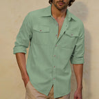 Men Shirt "Casual Shirt Double Chest Pocket"