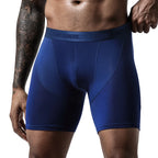 Men Long Performance Mesh Long-Leg Boxer Briefs / 3pcs