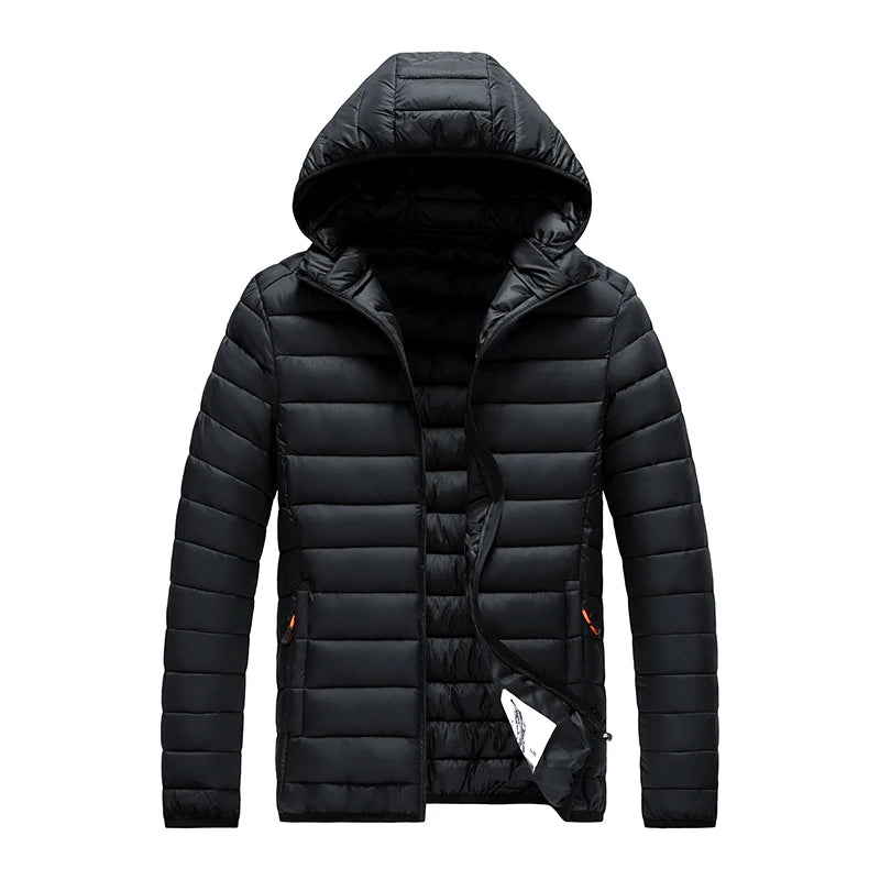 Men Parkas "Casual Outwear Detachable Hat Outfits Parkas Coat"