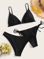 Women Bikini "3 Pieces Bikini Set Women Push Up Swimsuit with 2 Bottoms Low & Mid Waist Adjustable Straps"
