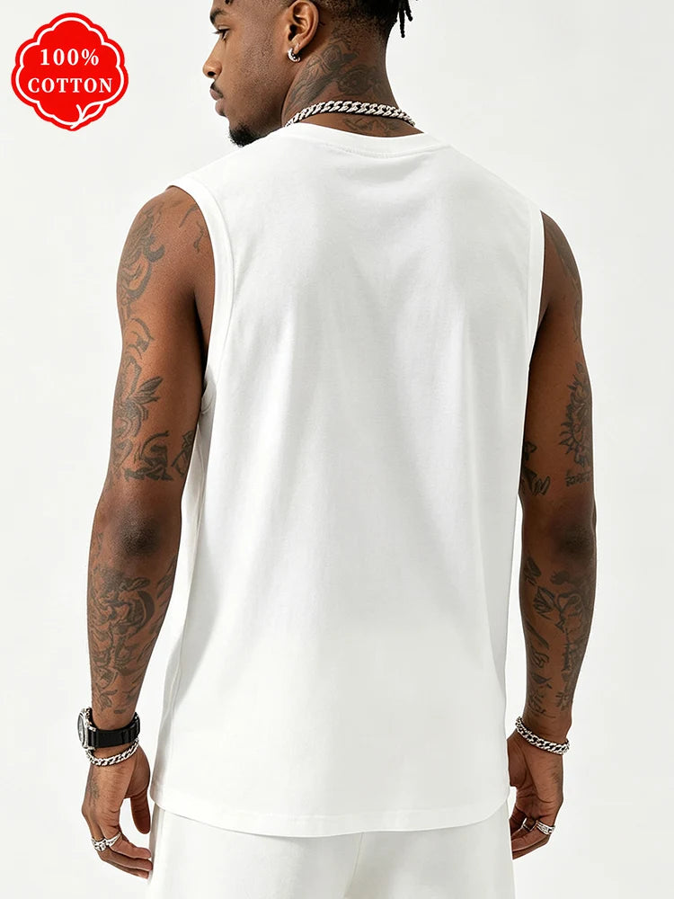 Men Tank Shirt "BOSTON Vintage print"