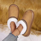 Women Slippers "Fluffy Women's Slippers Home Casual Plush Ankle Boots"
