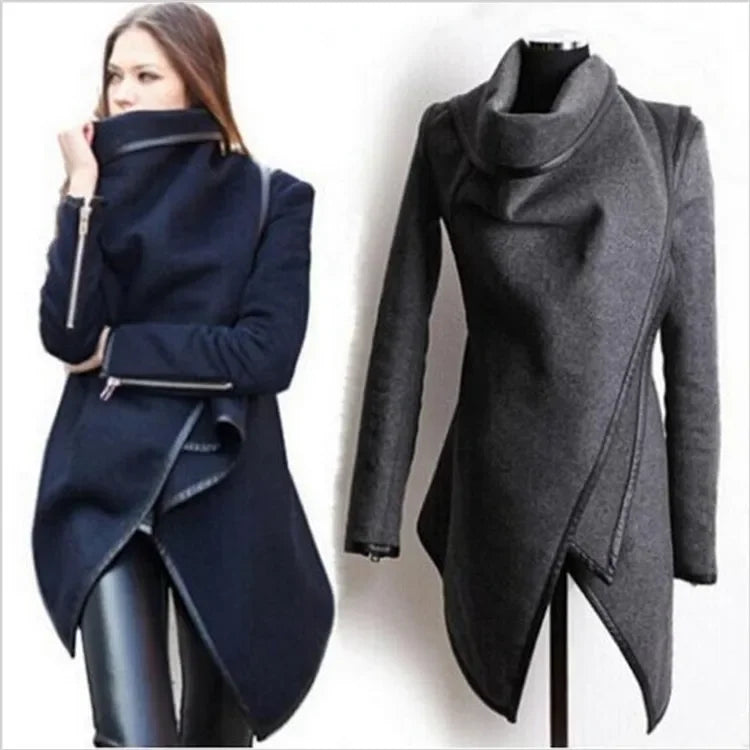 Women Coat & Jacket "Trench Coat Long Cashmere Overcoats Trench Woolen Coat"