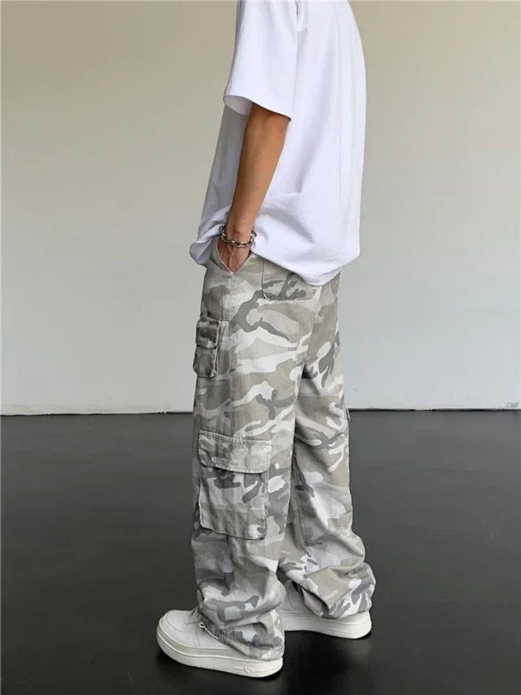 Men Cargo Pants "Male Trousers Camouflage Straight Men's Cargo"