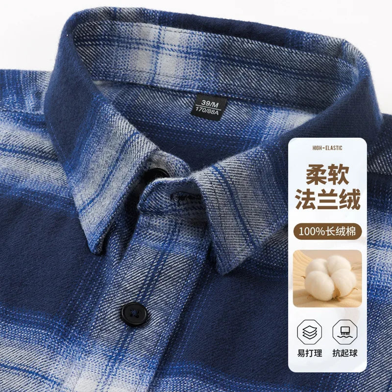 Men Shirt "Cotton Flannel Polished Plaid"