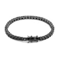 Unisex Jewelry & Accessories "Black CZ Tennis Chain Bracelet Hip Hop Black Ice Plated Tennis Bracelet Men and Women"