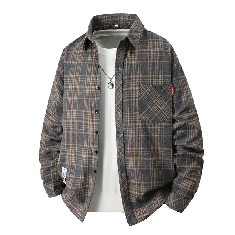 Men Shirt "Vintage Plaid Flannel"