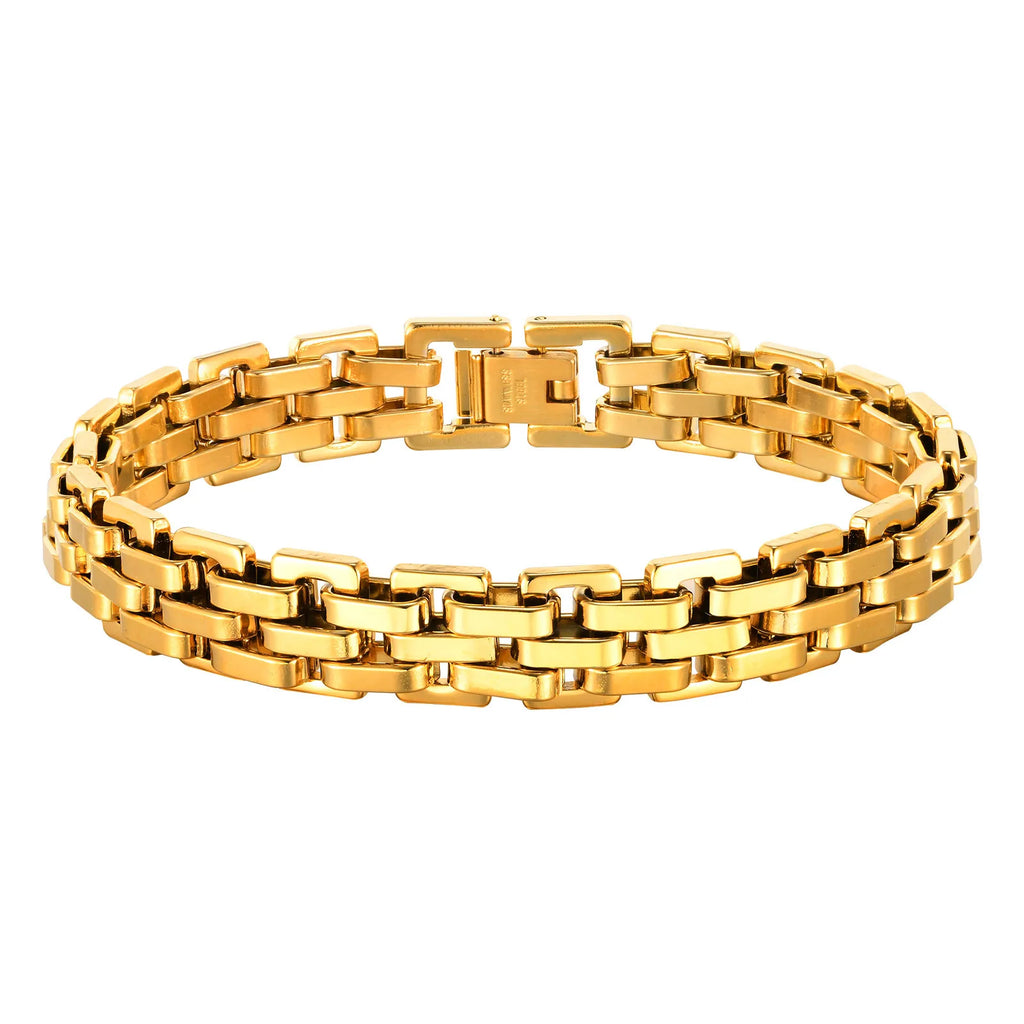 Men Jewelry & Accessory "Vnox Stylish Strap Chain Bracelets for Men"