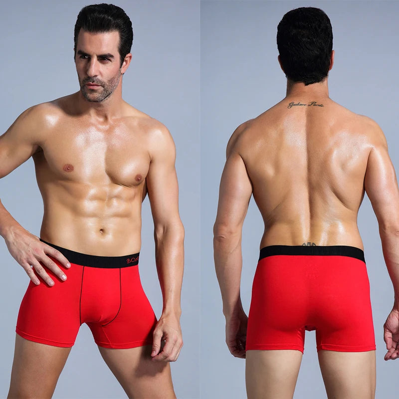 Men Panties Cotton Boxers For Man Underwear / 6pcs