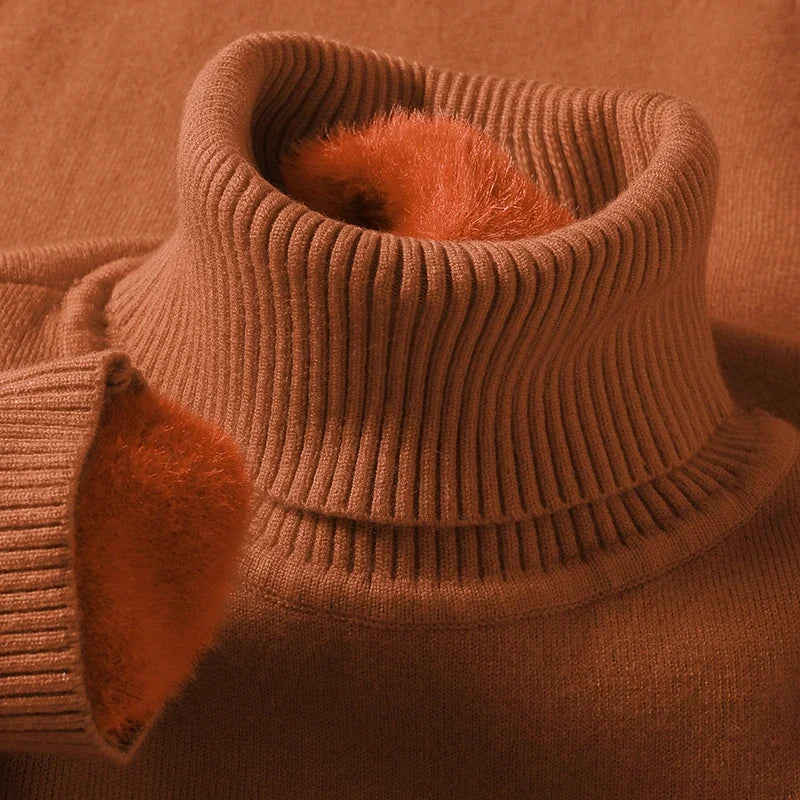 Men Sweatwear "Mens Anti-pilling High Quality Knitted Turtleneck Sweater"