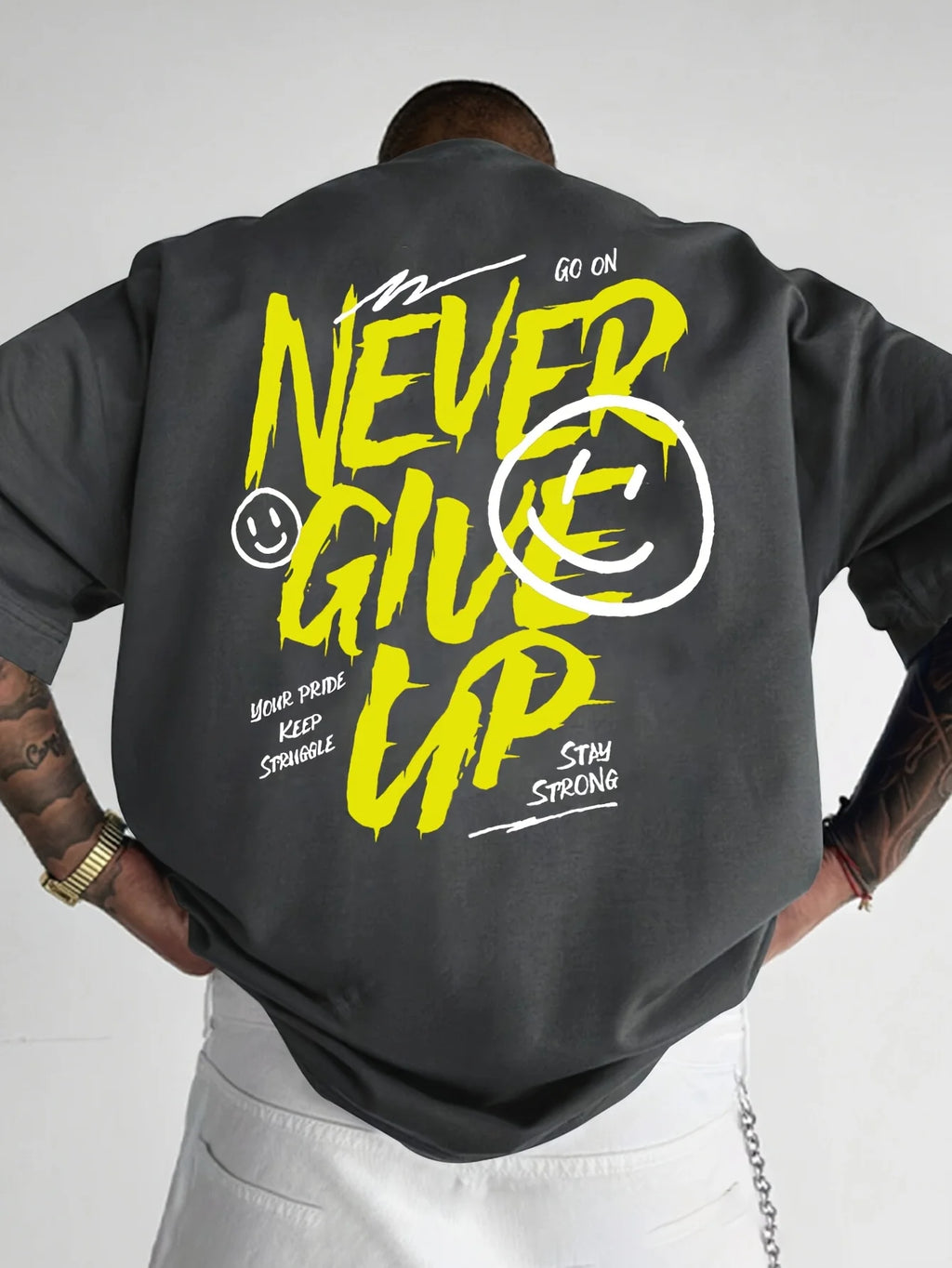Men's T-Shirt "Never Give Up"