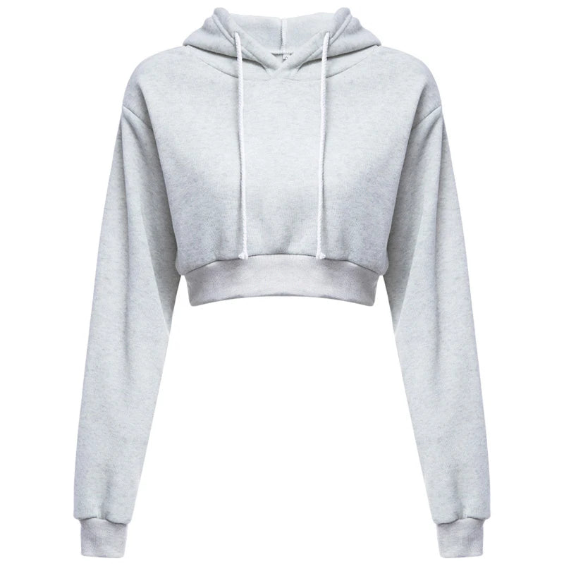 Women Sweaters & Hoodies "New Fashion Women Hoodie Sweatshirt Short Top Coat Sport Pullover"