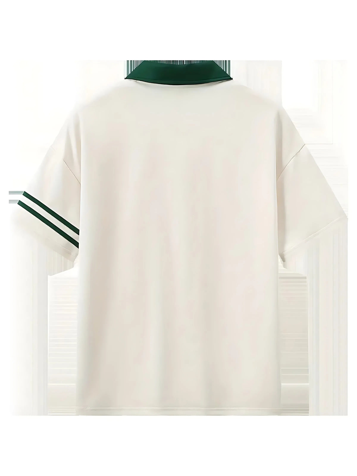 Men Polo Shirt "American Men's Summer Striped Italian Letter Print Comfortable and Breathable Polo Shirt"