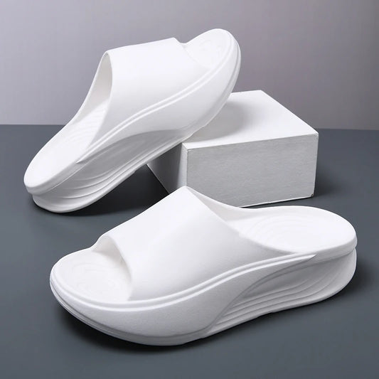 Men's New Summer Flip-Flops Outdoor Thick-Soled Non-Slip Sports Trendy Wading Wear-Resistant Beach Slippers