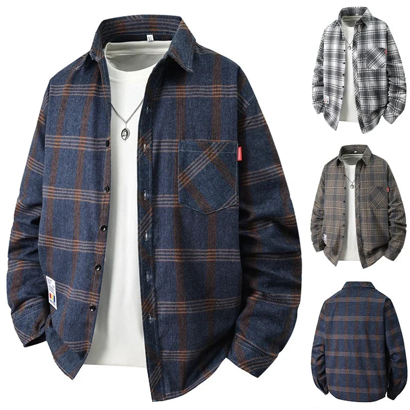 Men Shirt "Vintage Plaid Flannel"