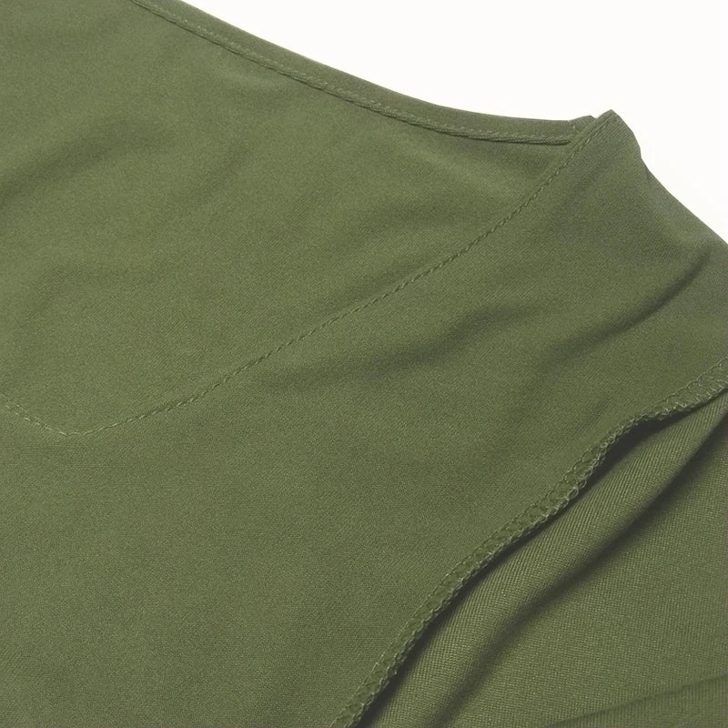 Women T-Shirt & Polo ""Square-Cut Collar T-shirt Slim Long Sleeve Tops Sexy"