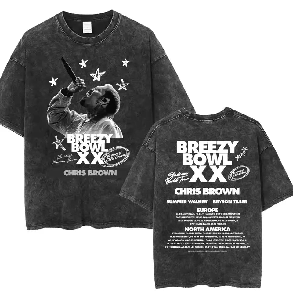 Men's T-Shirt "Chris Brown Breezy Bowl XX Concert"