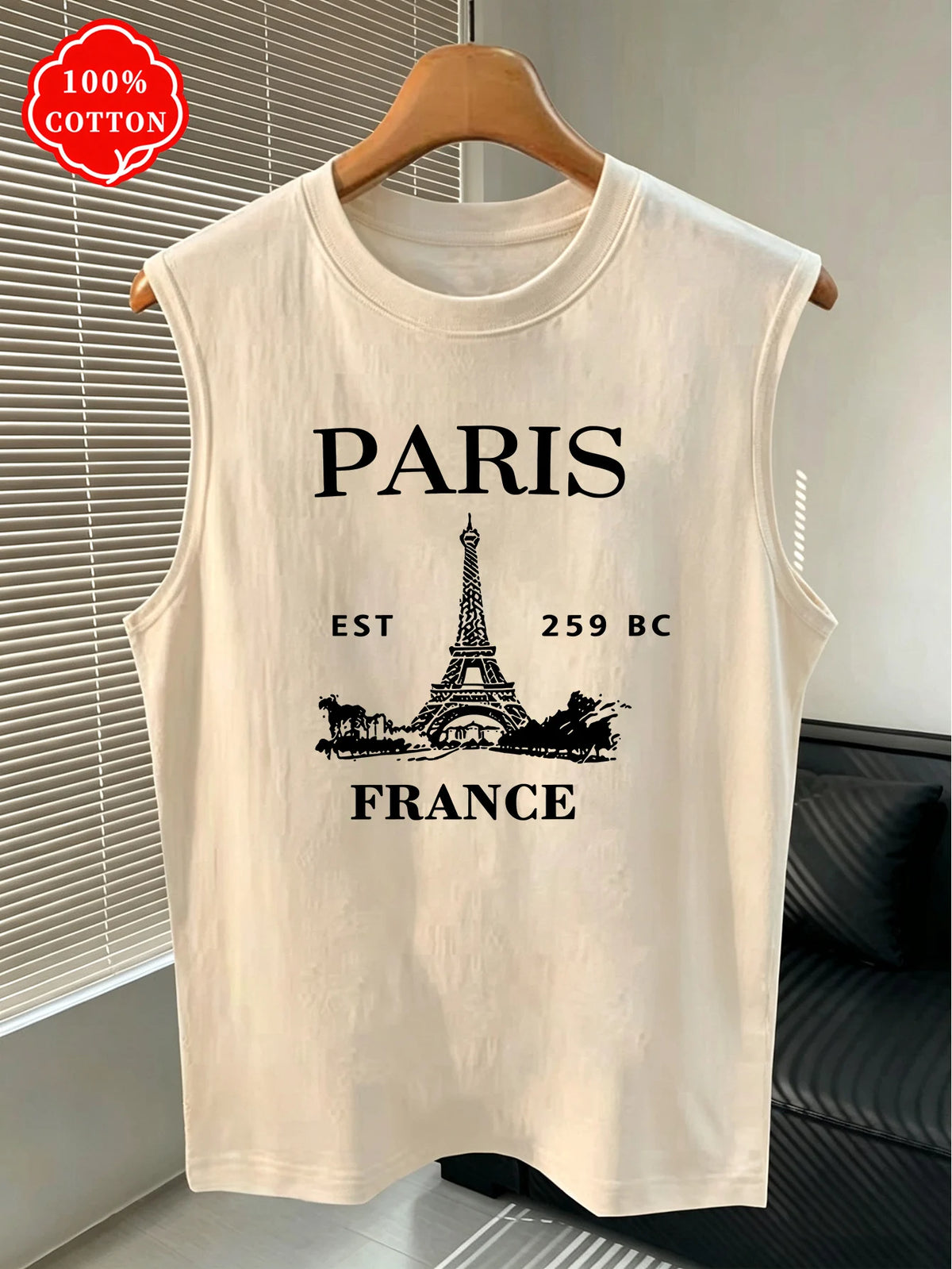 Men Tank Shirt "Paris Tour Eiffel"