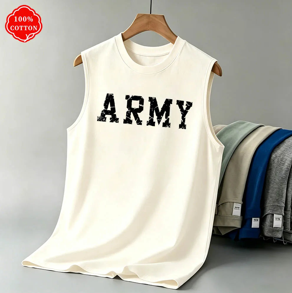 Men Tank Shirt "Army Vintage"
