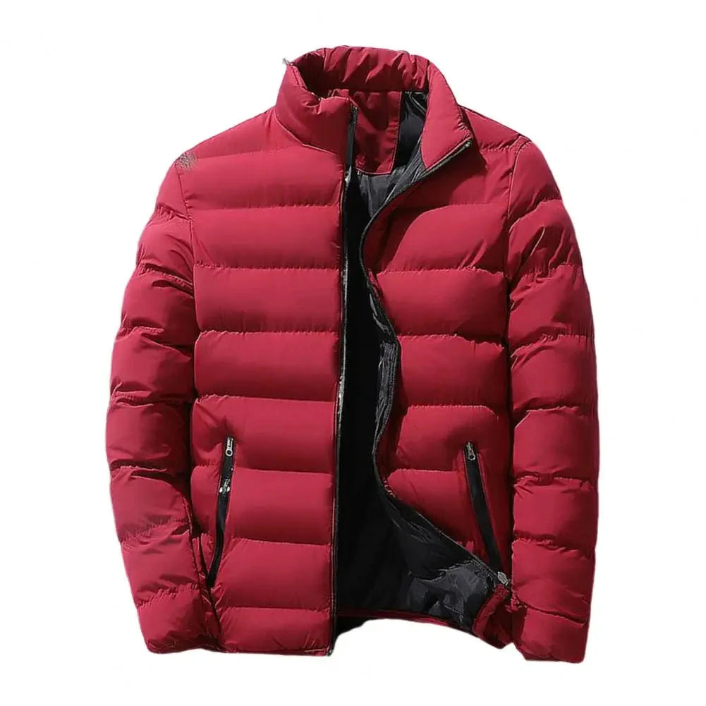 Men Down Coat "stand up collar winter zipper thick"