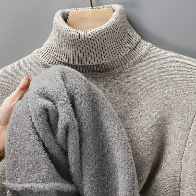 Men Sweatwear "Mens Anti-pilling High Quality Knitted Turtleneck Sweater"