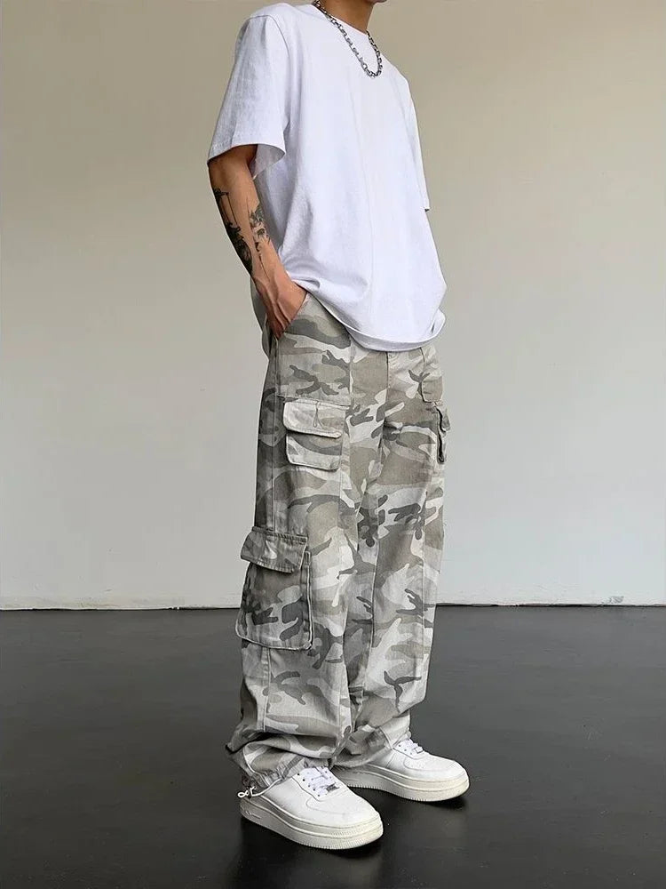 Men Cargo Pants "Male Trousers Camouflage Straight Men's Cargo"