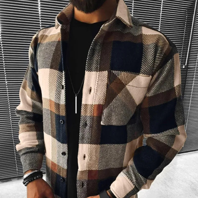 Men Shirt "Flannel Shirt Jacket "