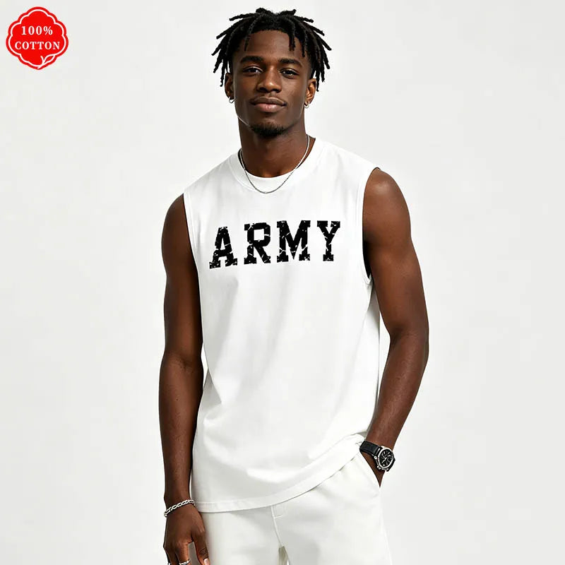 Men Tank Shirt "Army Vintage"