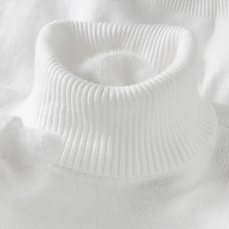Men Sweatwear "Mens Anti-pilling High Quality Knitted Turtleneck Sweater"