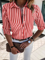 Women Blouse & Shirt "Casual Loose Striped Shirts"