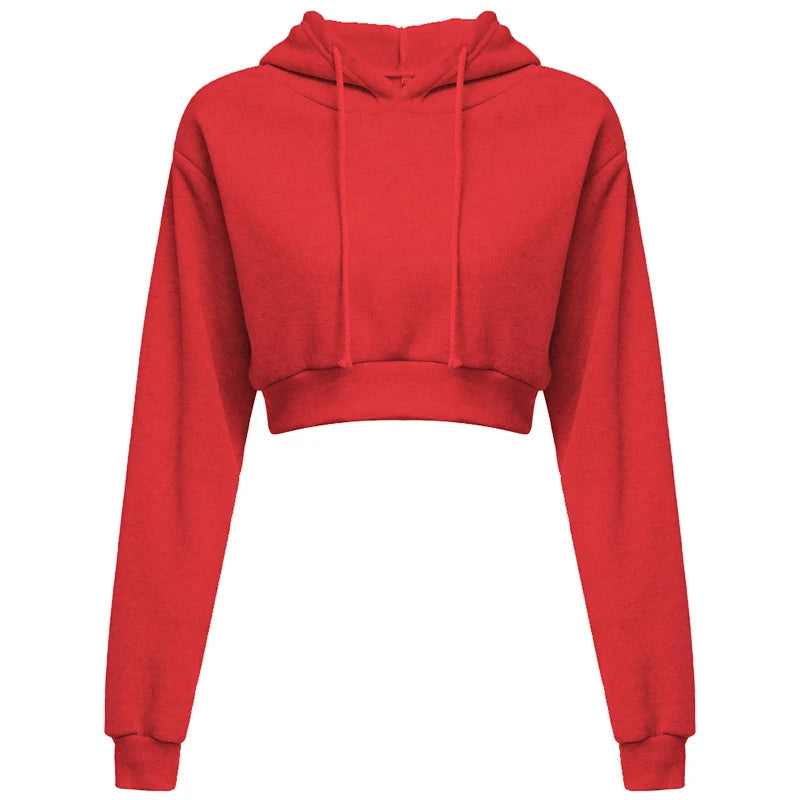 Women Sweaters & Hoodies "New Fashion Women Hoodie Sweatshirt Short Top Coat Sport Pullover"