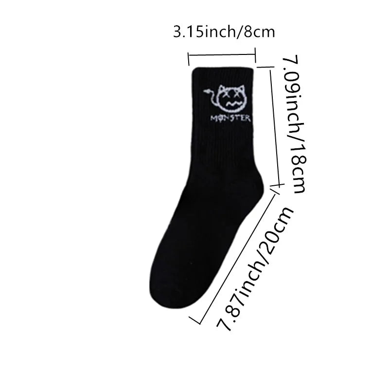Men's sports socks"Ghost face graffiti" 10 pairs