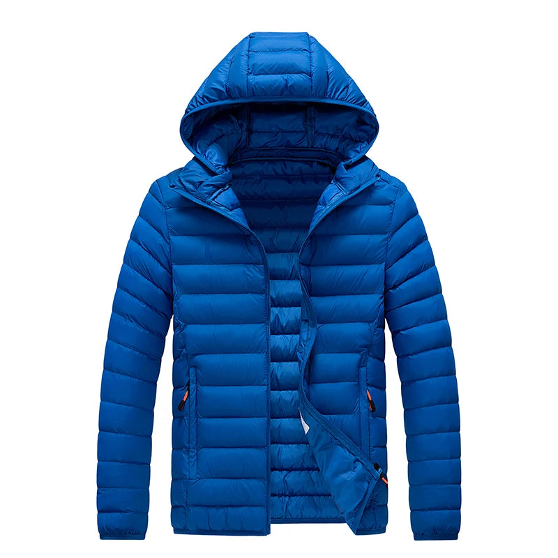 Men Parkas "Casual Outwear Detachable Hat Outfits Parkas Coat"