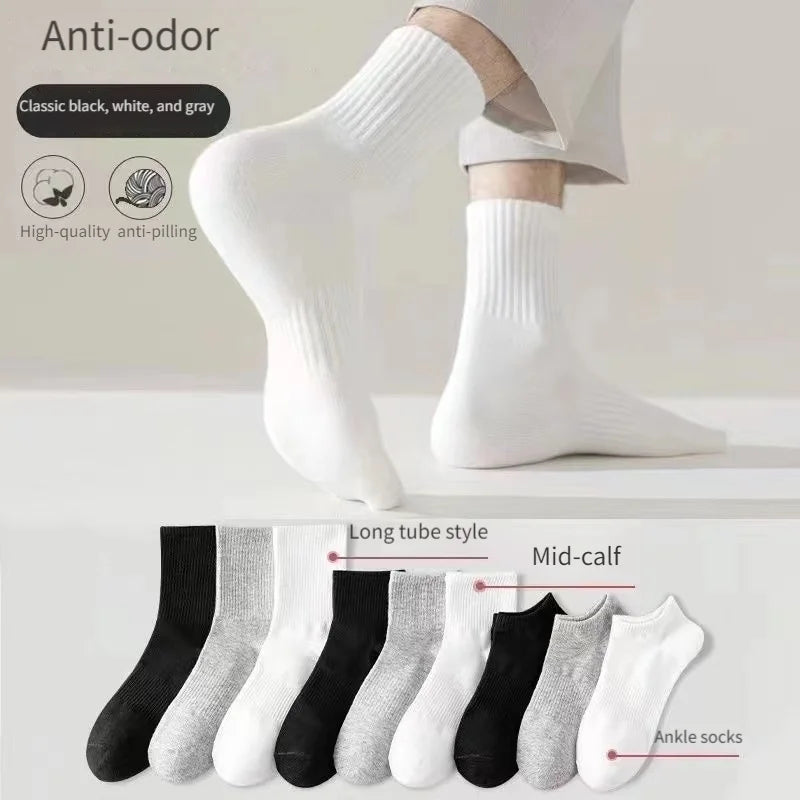 Men's Socks "Elastic Hosiery" 5Pairs
