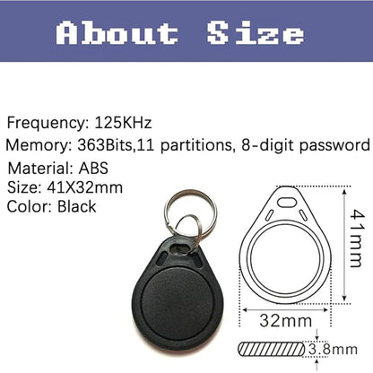 NFC tag Ntag215 black keychain rewritable NFC business card programmable 504 byte memory,compatible with Android and iPhone