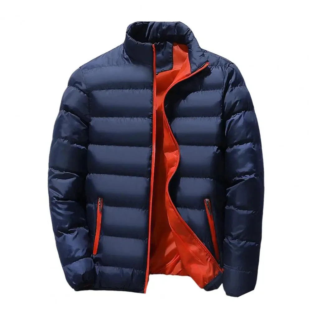 Men Down Coat "stand up collar winter zipper thick"